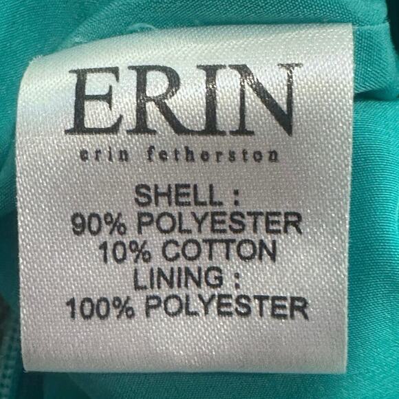 Anthropologie Erin Fetherstone Tiffany Blue Bow Back Party Dress EUC - Picture 5 of 5